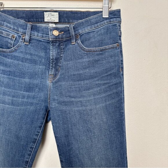 J.Crew Womens 30 8" Toothpick Medium Wash Skinny Jeans - Picture 5 of 14